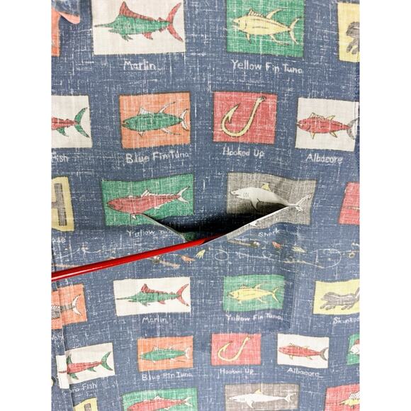 Reyn Spooner Shirt Men’s XL Blue Marine Life Skunk Hawaiian Party USA Vintage - Picture 4 of 8